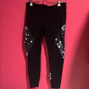 GAP Black and Gray Women's Leggings